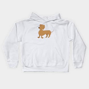 Dog Cartoon Clever Dachshund Kids Hoodie